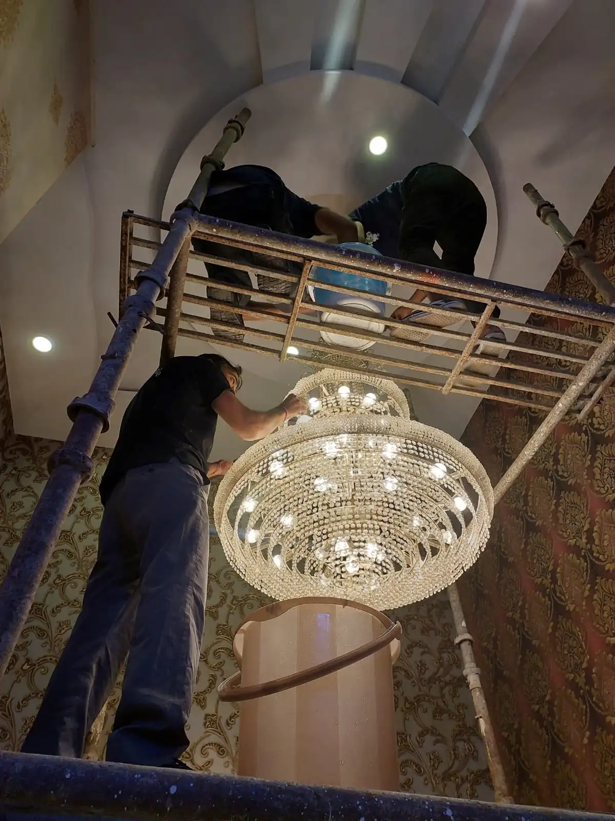 Antique Chandelier Cleaning
